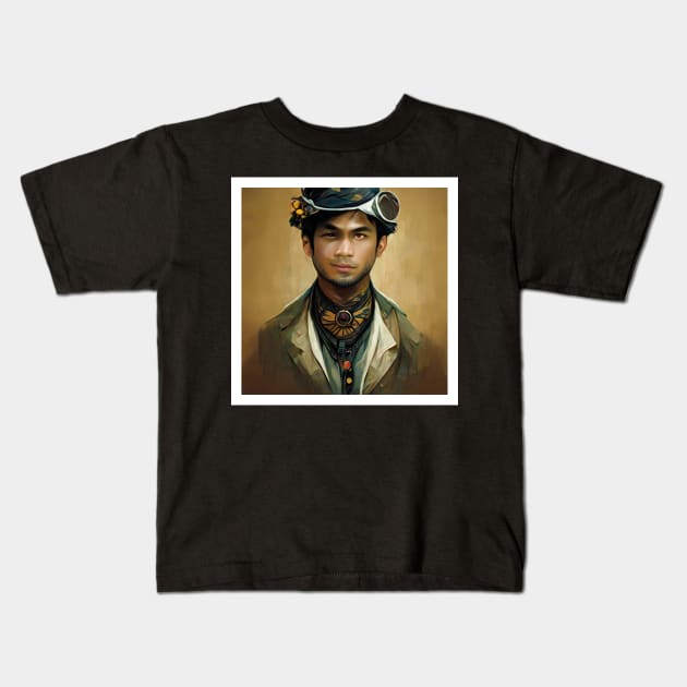 Juan Dela Steampunk Kids T-Shirt by Tooniefied